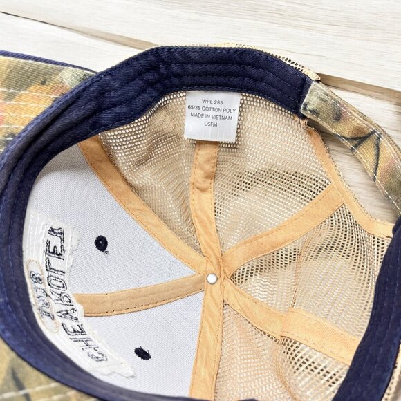 Chevrolet 1918 Trucks Trucker Hat Navy & Tan Mesh Adjustable Cap OSFM - Picture 5 of 7